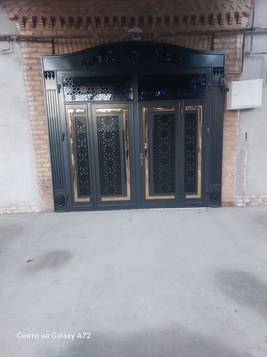 Темир эшик дарвоза панжаралар ва акфа ойна эшиклар ясаймиз