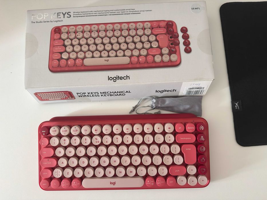 Vand tastatura MECANICA Logitech Pop Keys Heartbreaker, Brown switch