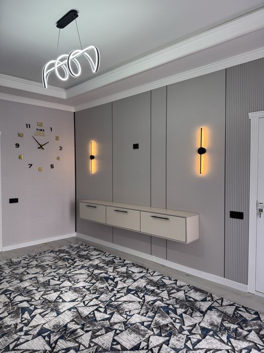 Двухкомнатная с ремонтом + мебель+балкон