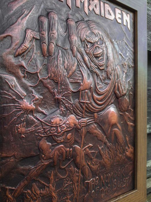 Vand tablou in relief (ipsos), Iron Maiden, The Number of the Beast