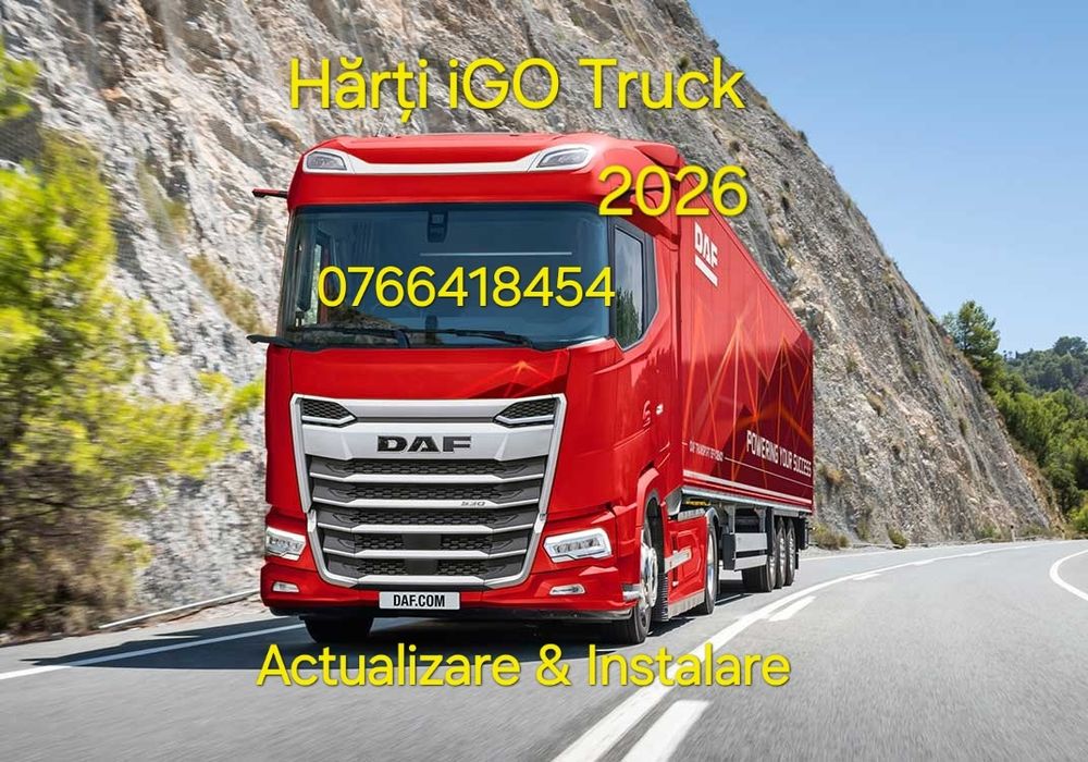 Actualizare harți GPS iGO Camion 2026 / instalare soft iGO pe GPS sau Android