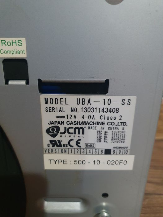 Acceptoare bancnote uba 10ss complete