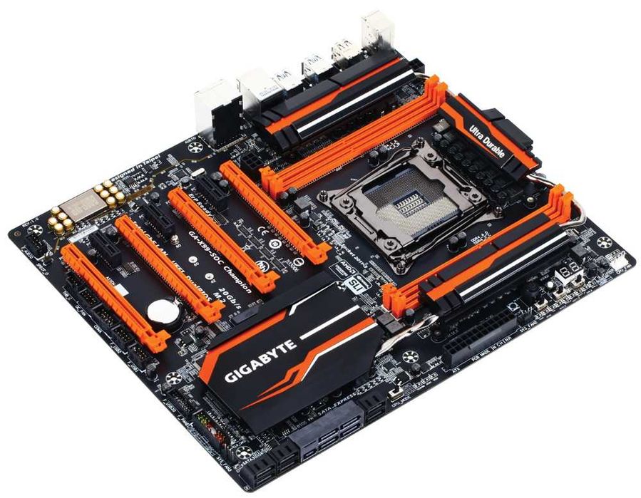Дъно Дънна платка GIGABYTE GA-X99-SOC Champion 2011-3 X99 128GB DDR4