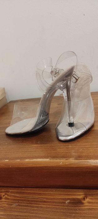 Прозрачни сандали на висок ток N°37