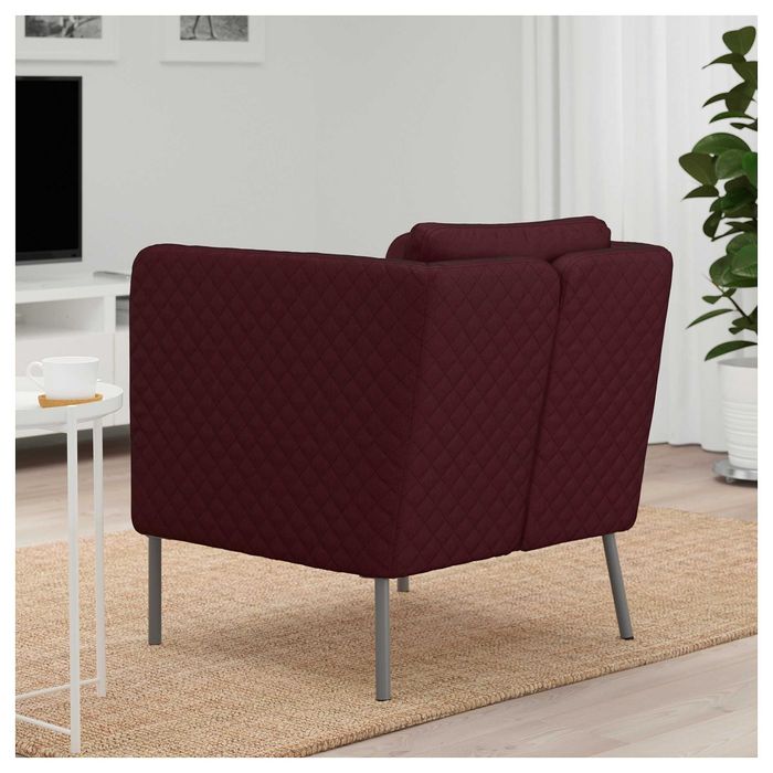 NOU! Fotoliu IKEA EKERÖ rosu inchis / bordo / grena