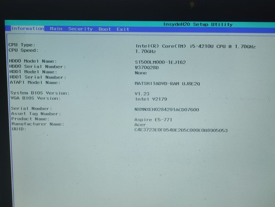 Placa de baza laptop Acer Aspire E5-771 E5-731 - i5-4210u