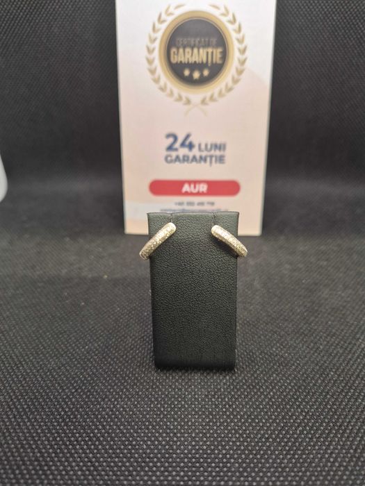 Cercei aur 14K 2.50g (49590 Ag11 Piata Nicolina) Garantie 2 ani!