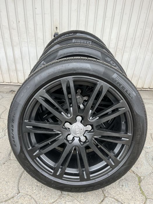 Jante aliaj 5x112mm, anvelope iarna 245/45 R19, Audi A4 B8, B9, A5, A6 C6, C7, A7, A8, Q3, Q5