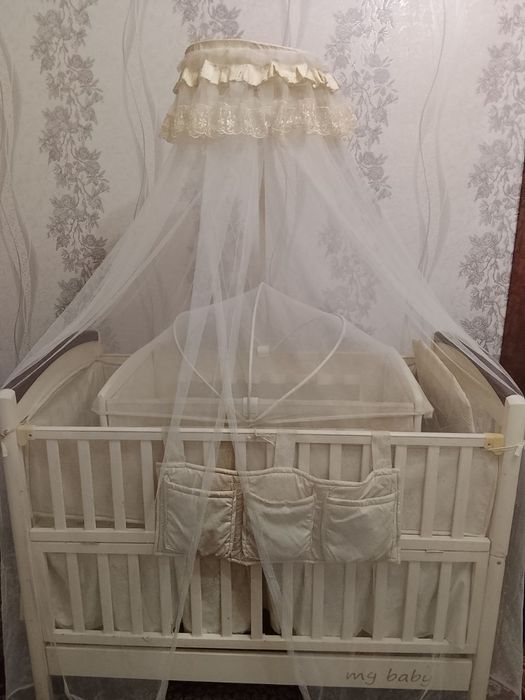 Детский кровать с люлькой