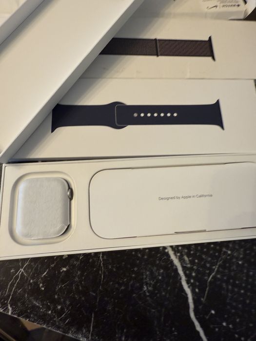 Apple watch seria 9 45 mm silver cellular cutie full