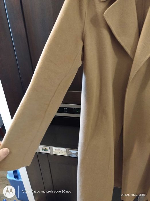 Palton mix cu lana și acrilic cu, M/L, nou
