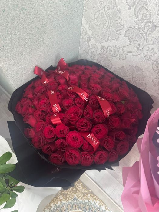 Букет розы 101 шт цветы
