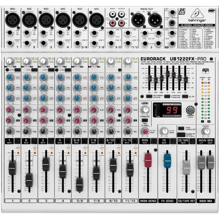 Mixer Audio Behringer UB1222FX-PRO – 12 canale, FX, EQ
