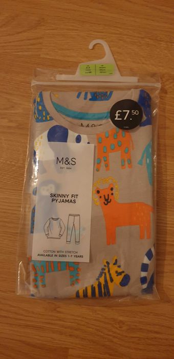 Pijama fit baietei 2-3 ani Marks&Spencer