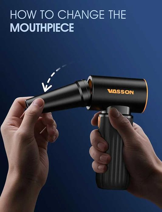 Чисто нов Метален Турбо Джет Фен VASSON 260 000 RPM, Безчетков ...