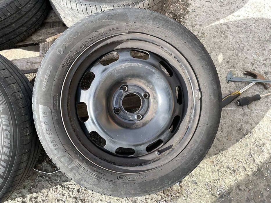 16 цола джанти 4х108 Opel Corsa Lancia Ypsilon 6,5J et38 Гуми 195/55