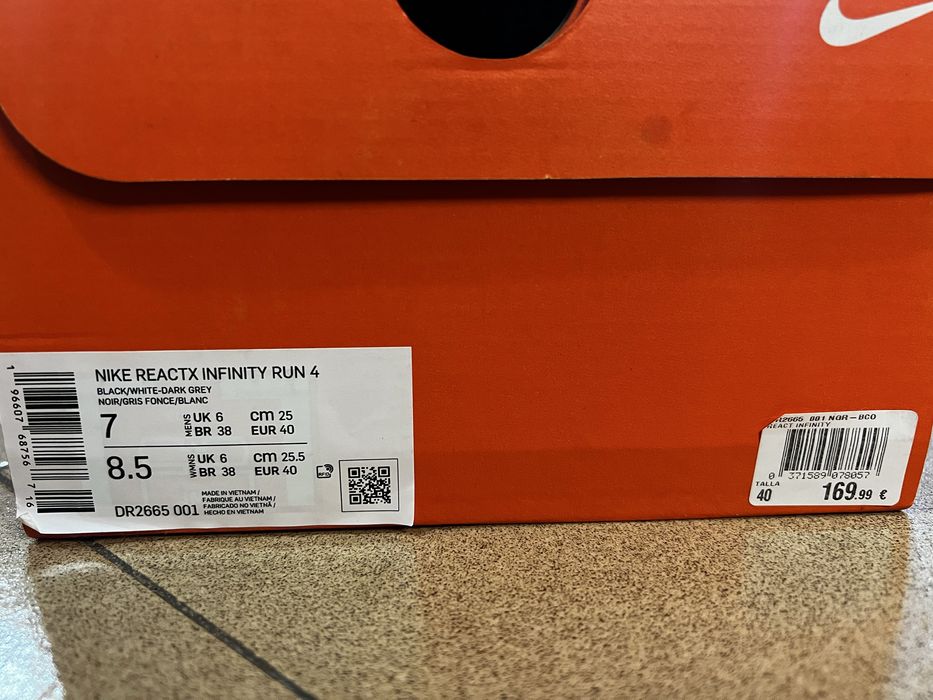 Nike Reactx infinity run 4