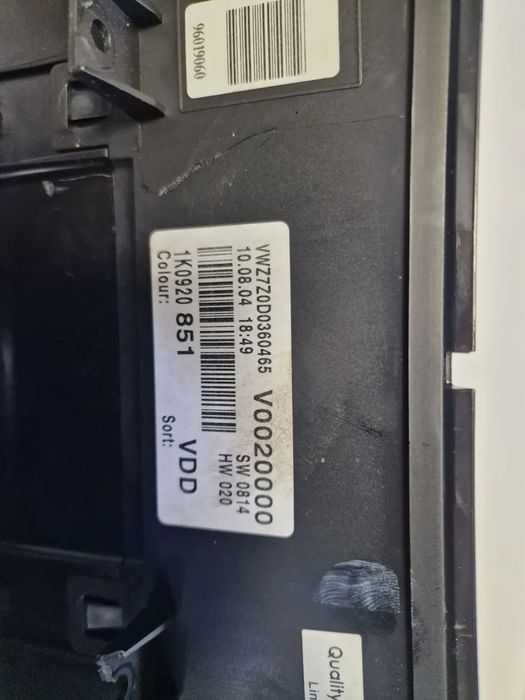 Ceasuri bord vw golf 5 motor 1,4benzina 1,6 benzina maxidot/minidot
