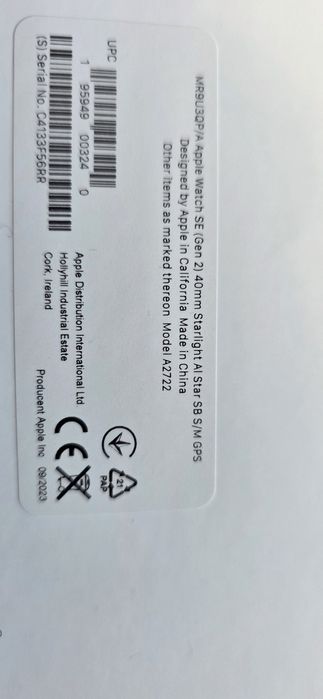 Ceas Apple smartwatch SE 40 mm