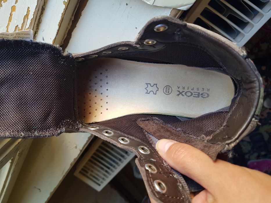 Ghete Geox Respiră nr. 31, piele naturală, pentru băieți