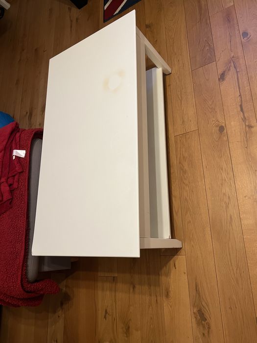 Masa lemn alb / sertar