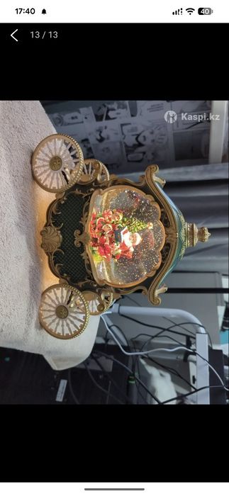 Музыкальная карета светильник