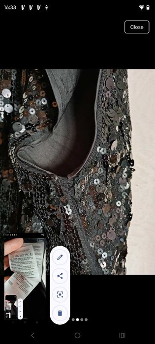 Rochie pentru fete 9 - 10 an, cu paiete H&M.