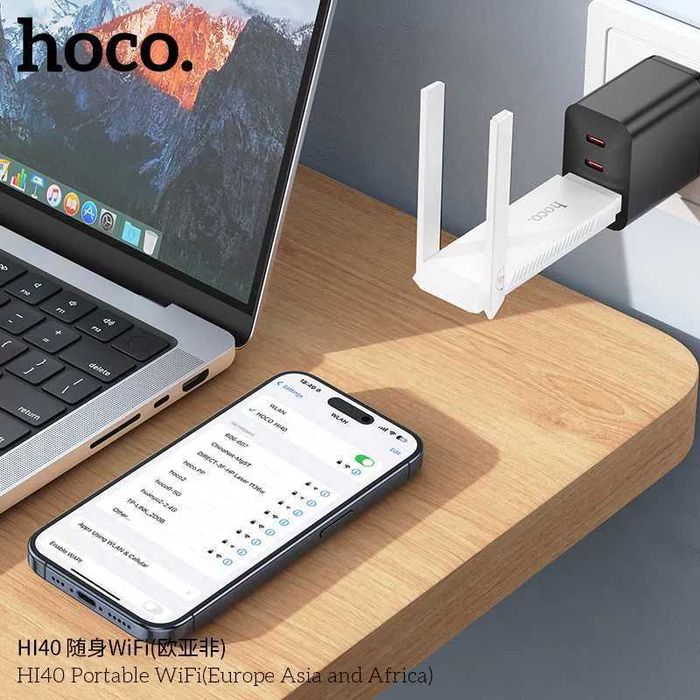 HOCO HI40 Компактный Портативный 4G Wi-Fi Роутер. Есть доставка
