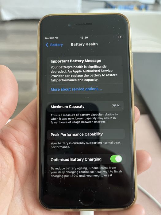 Iphone 7 sanatate baterie 75%