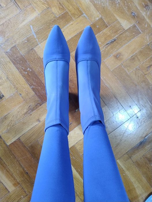 Дамски боти в син цвят