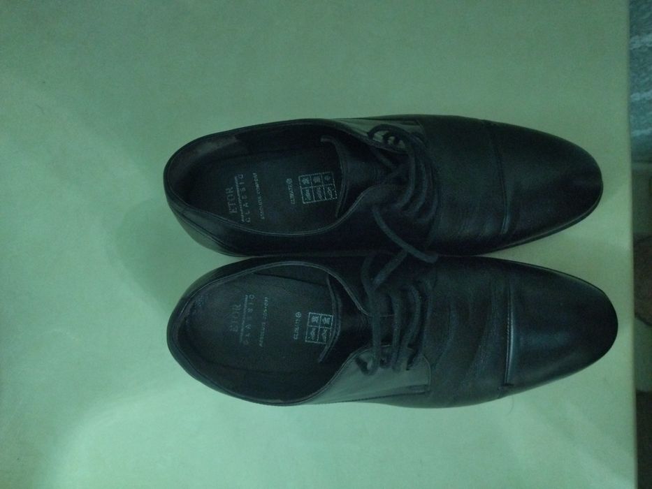 Кожанные туфли мужские ETOR