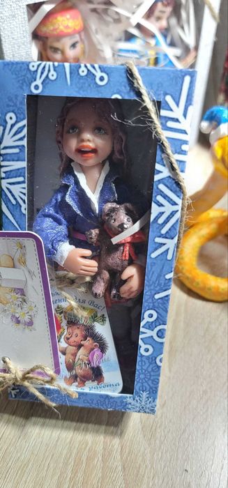 Ватная игрушка на елку