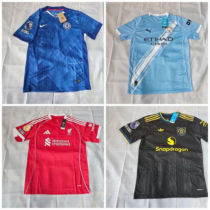 Tricouri de fotbal Barcelona, Madrid, United, City, Liverpool, PSG