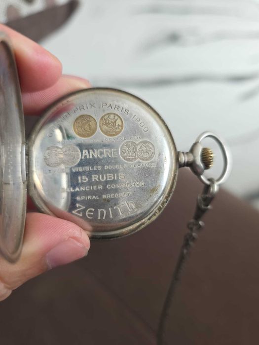 Ceas de buzunar vintage Zenith- 15 rubine- mecanic