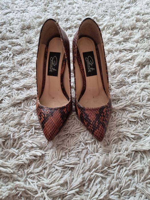 Pantofi stileto din piele, marimea 35