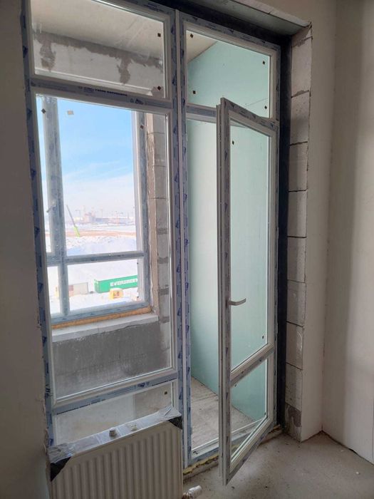 ПВХ балконный блок (окно+дверь)