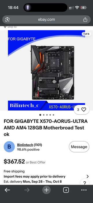Vand/schimb Kit aorus x570 ultra si ryzen 7 5800x