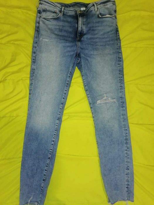 Макси слим накъсани дънки