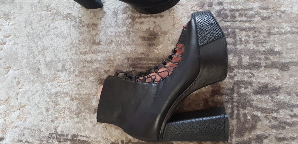 Боти-сандал, естествена кожа