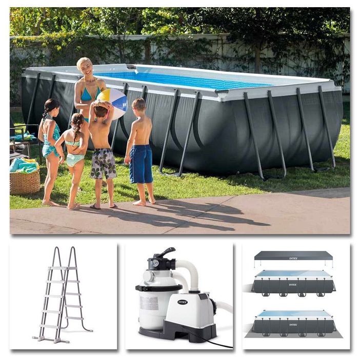 Каркасный бассейн 732×366×132 INTEX стойка бассейн BESTWAY basseyn