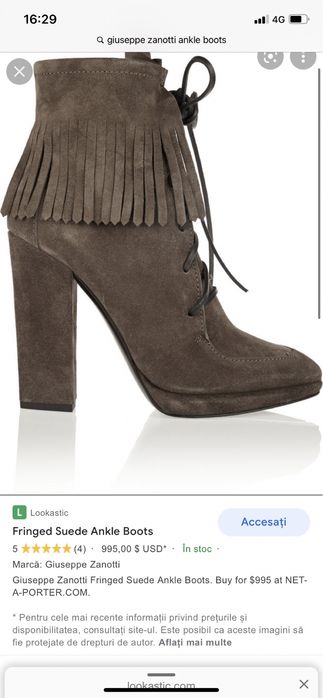 Botine giuseppe zanotti marimea 38