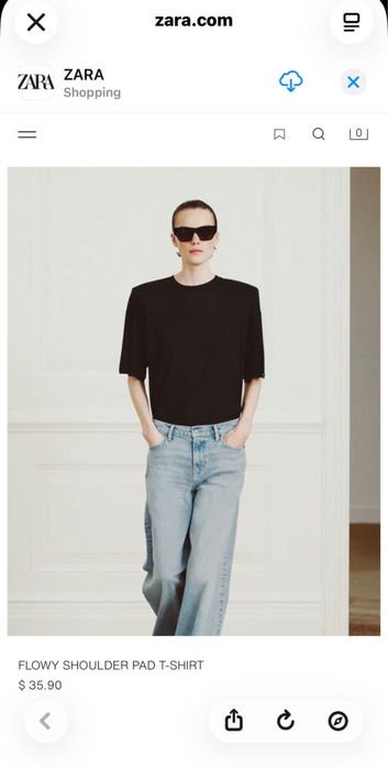 Футболка оверсайз zara