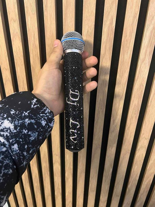 Personalizez microfoane cu cridtale cu nume orice culoare manual