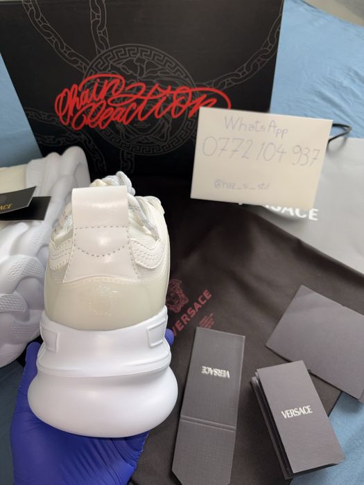 Oferta! Adidasi Chain Reaction Triple White