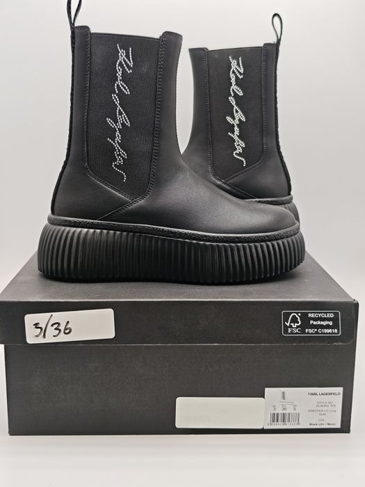 Karl Lagerfeld Keeper LO Long Gore Оригинални дамски боти