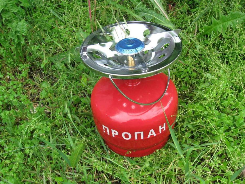 Газовый баллон, таганок