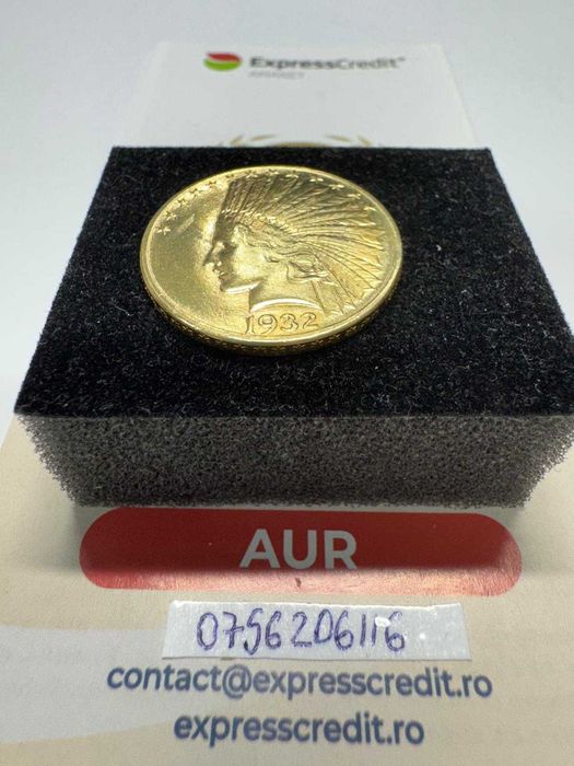 Moneda din aur 22k 10dolari(67918.1/ 10 Pacurari 1) ridicare personala