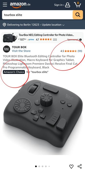 TourBox Elite: Bluetooth Контролер за Обработка на Снимки и Видео