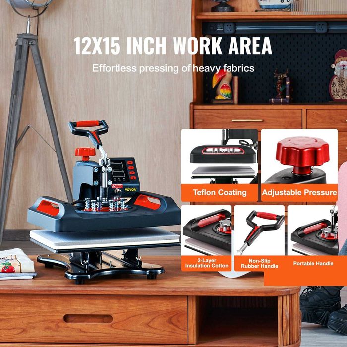 Presa termica personalizari VEVOR 11in1, incaltaminte, tricouri