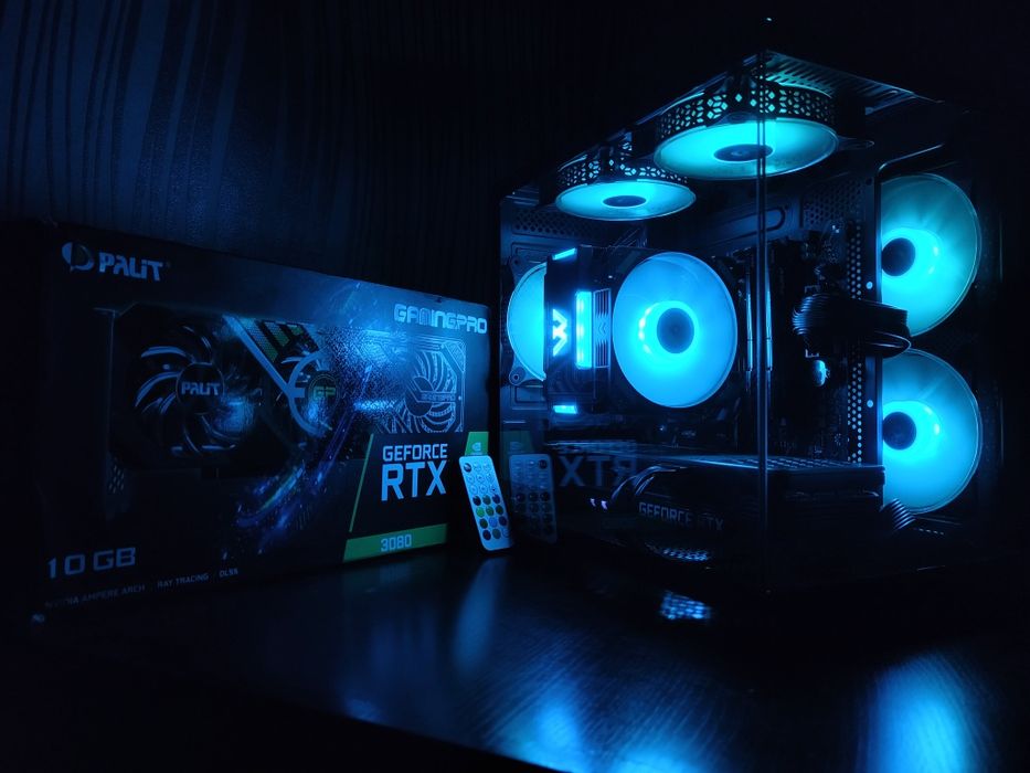 Мощный игровой ПК компьютер RTX 3080